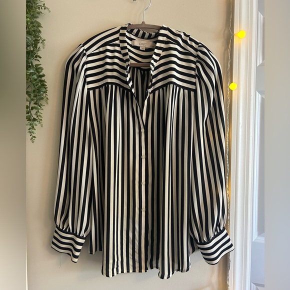 LOFT Tops - Loft Striped Blouse